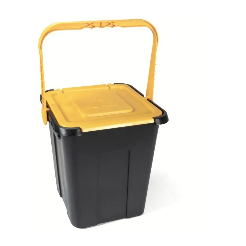 Bidone bidoncino pattumiera plastica raccolta differenziata rifiuti giallo 20 lt 076du