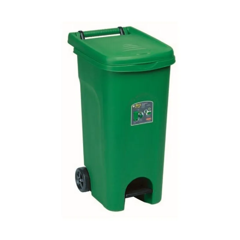  - bidone urban eco system lt. 80 col. verde