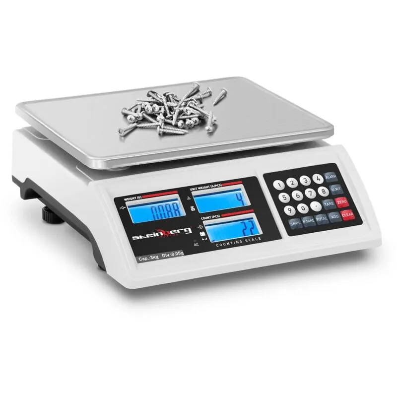 Steinberg Systems - Bilancia Contapezzi Bilancia Industriale Di Precisione Conta Pezzi 3 kg/0,05 g