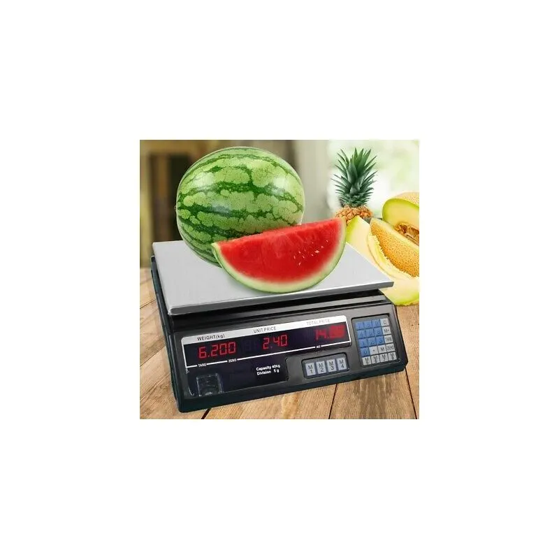 Topolenashop - bilancia digitale elettronica fronte retro 40 kg minima 5 gr