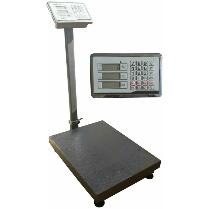 Topolenashop - Bilancia industriale da terra con piattaforma display digitale peso 150 kg