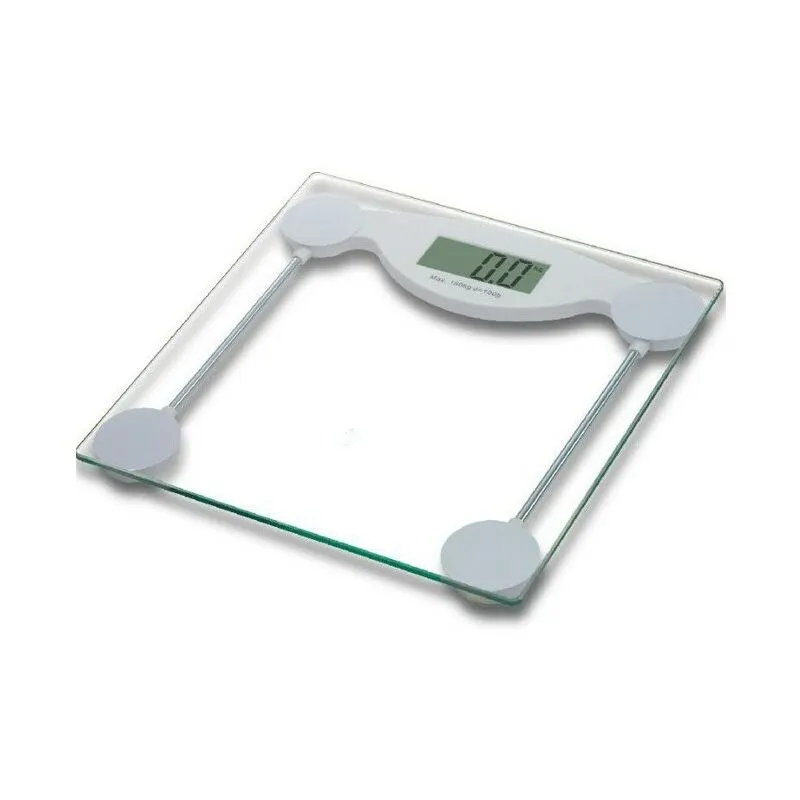 Suinga - Bilancia Trasparente, Bilancia da Cucina Elettronica, Bilancia Digitale da Bagno 2-150 kg, Capacità di 150 kg