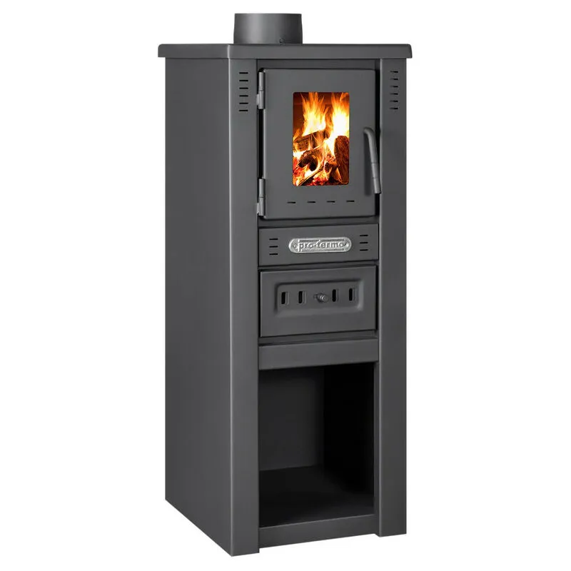 Biotermika - Stufa a legna bioera 6.0 kw gray