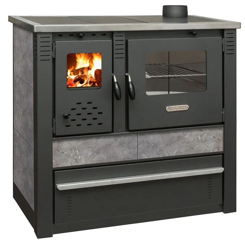 Cucina a legna VULCANO 10.0 KW GRAY