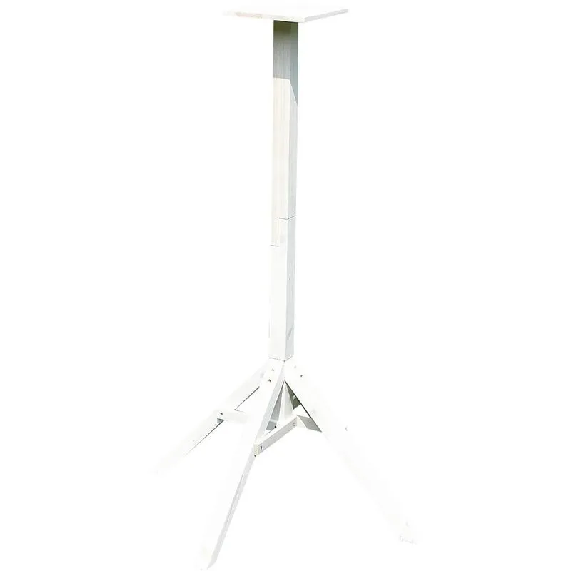 Birdhouse stand bianco 1,05m stand in legno stand mangiatoia per uccelli birdhouse