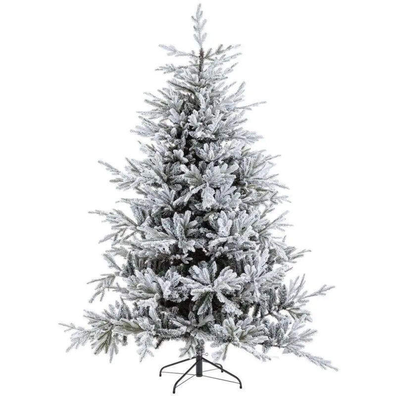 Albero di natale innevato bernina H270CM molto folto 5171 rametti