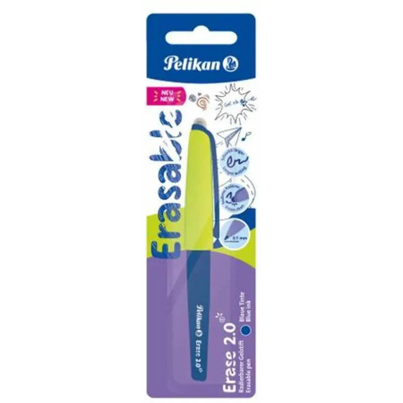  - bl, penna erase 2,0 blu x1