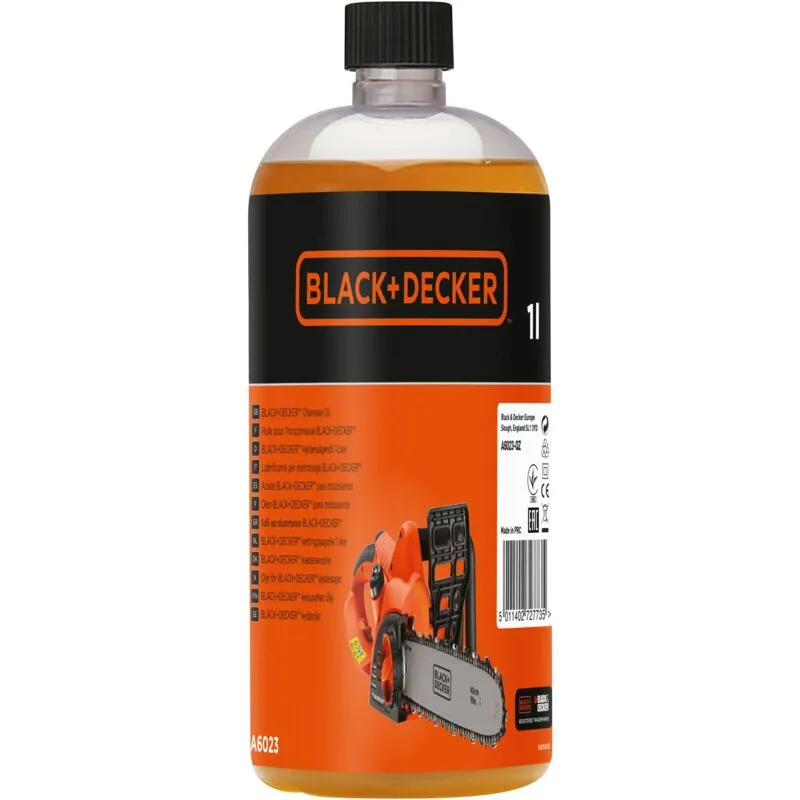 Black&decker - Olio per motoseghe - 1 litro black+decker A6023-QZ