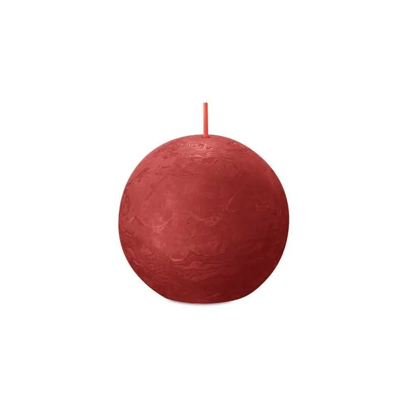 Bolsius - Rustic Ball Delicate Red ø76