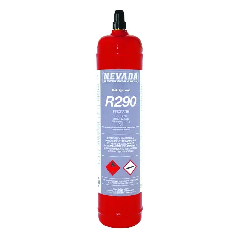 Bombola ricaricabile piena di gas refrigerante R290 GR.370 1/2 acme