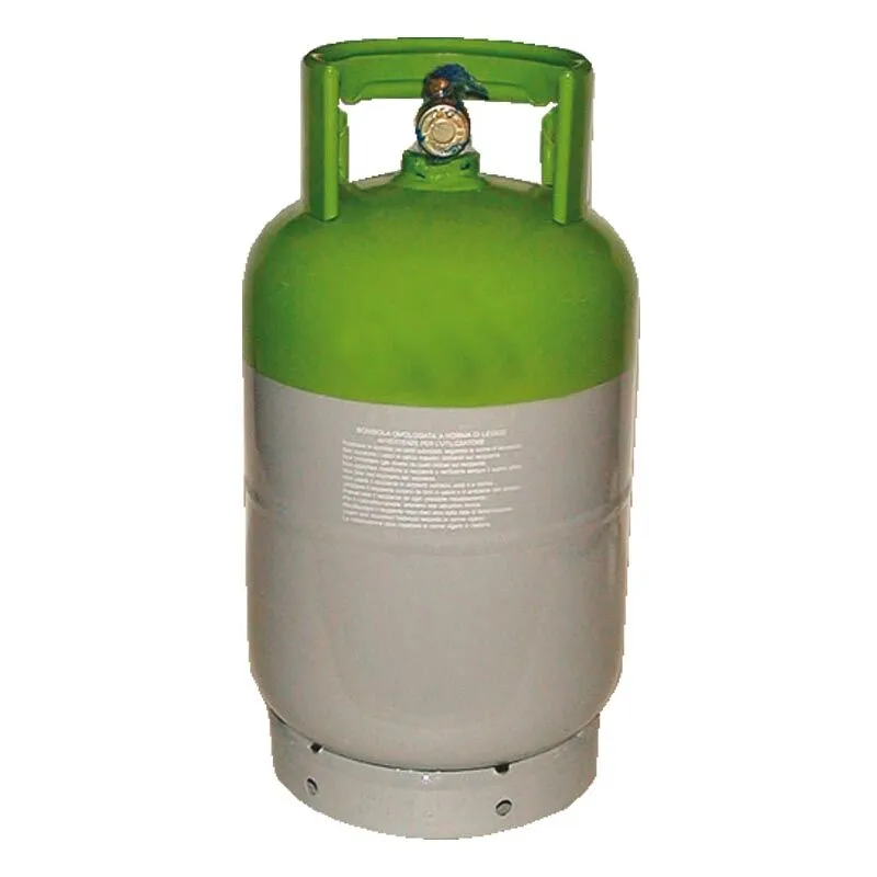 Bombole ricaricabili piene di gas refrigerante con rubinetti bombola piena di gas r422b kg.10 attacco da 1/4