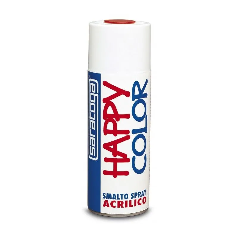 Saratoga bomboletta vernice Happy Color spray 400ml per legno ferro muro carta, colori disponibili nero opaco - ral 9005