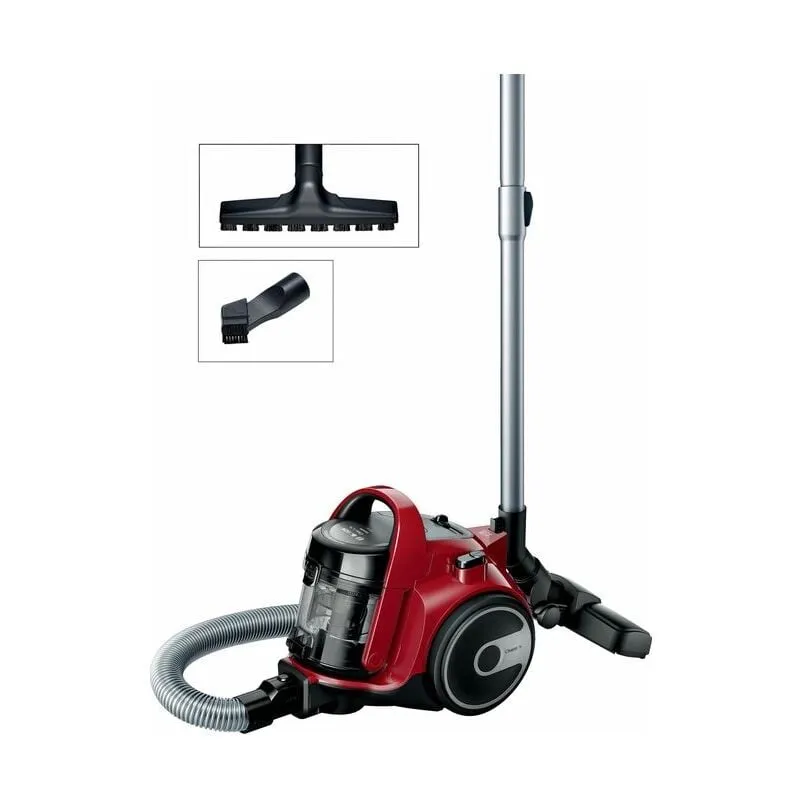  - BGC05AAA2 Aspirapolvere a Carrello Senza Sacco 700W 1,5 Litri 78Db Rosso-Nero