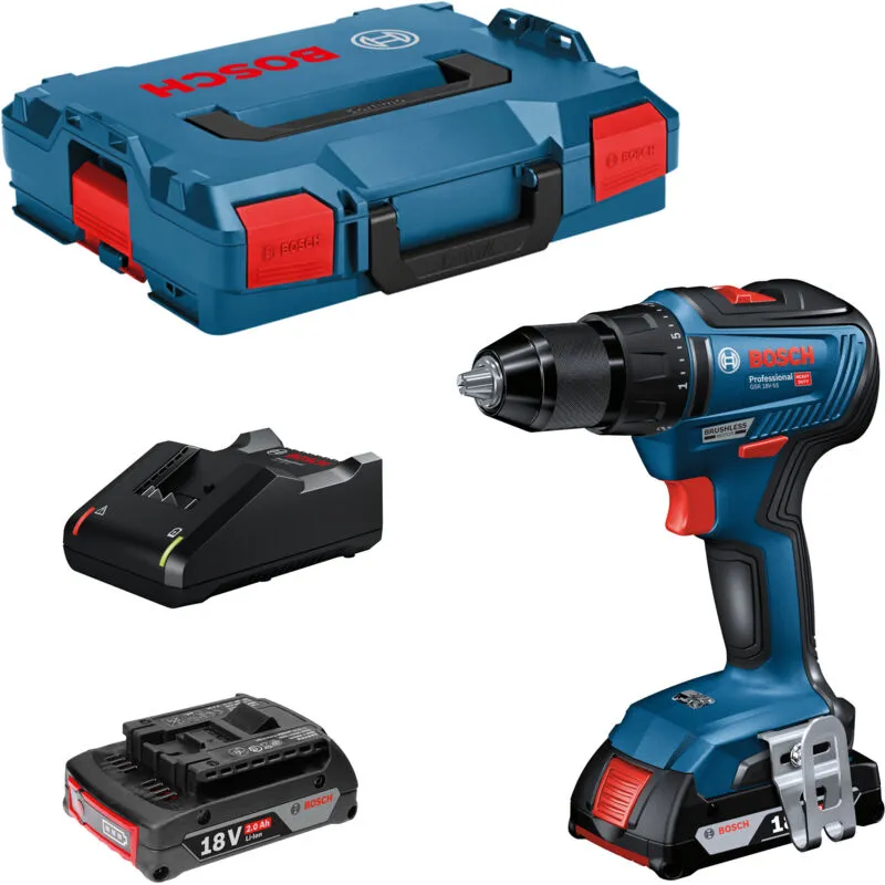 Trapano a batteria  GSR 18V-55 con 2 batterie da 2,0 Ah + caricabatterie in L-BOXX