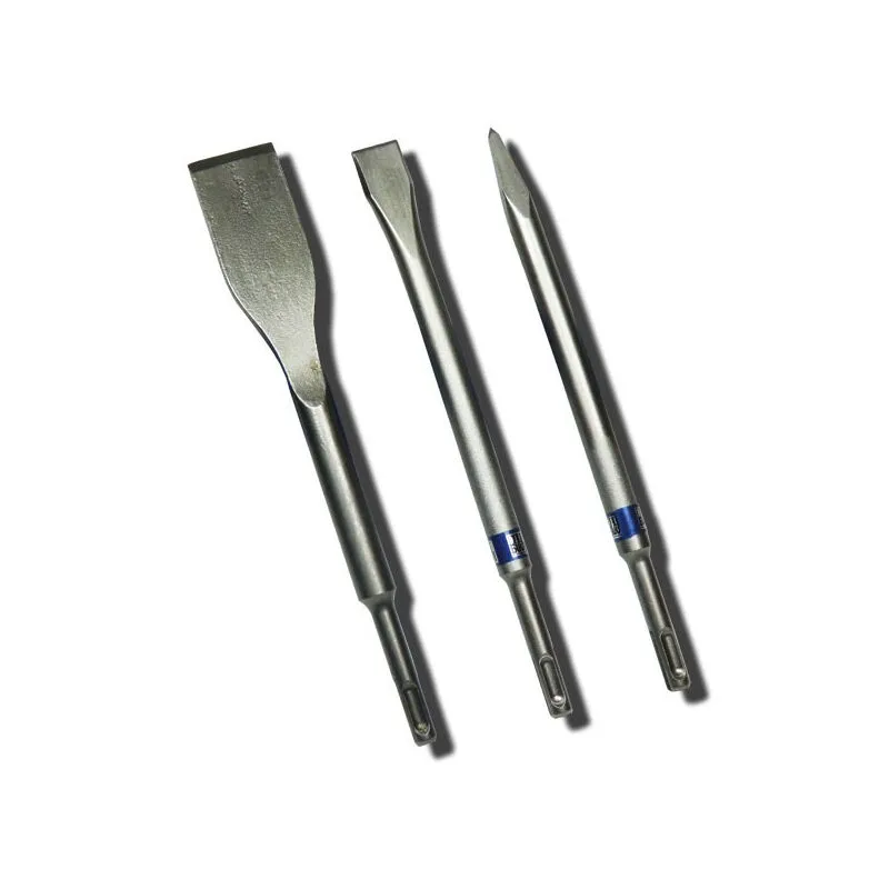 Set di 3 scalpelli  LongLife appuntito, piatto e a vanga - SDS-Plus - 2607019159