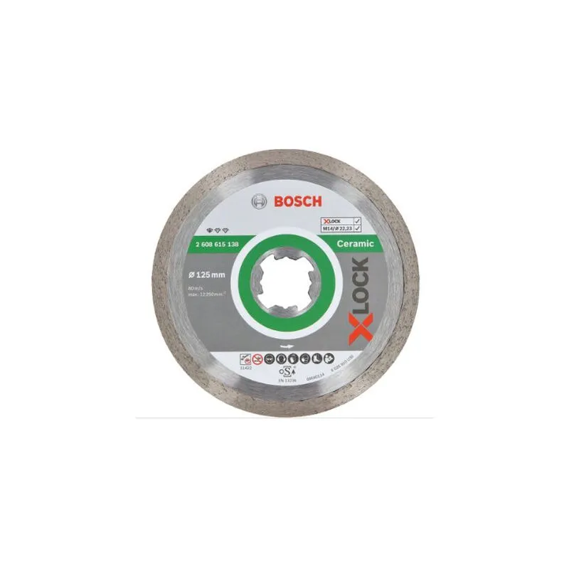 Disco diamantato X-Lock Standard Ceramic BOSCH 125 mm - 2608615138