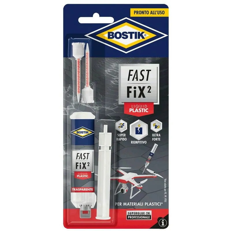 Bostik Colla Fast Fix Liquid Plastic Pz 6,0