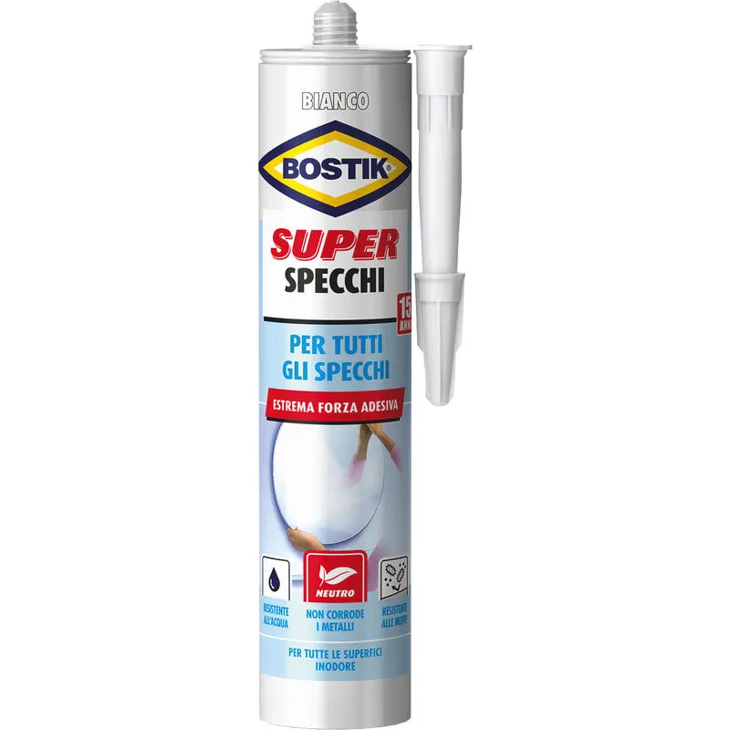 Marca - Bostik super specchi cartuccia 425 gr.