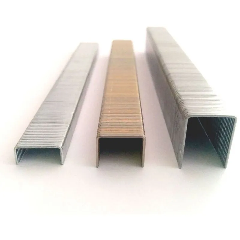 Scatola Punti graffe impieghi leggeri serie 80 corona 11.4 / 12.8 mm zincati Lunghezza : 22 mm