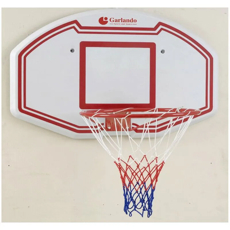 Boston - Tabellone basket 91x63 cm - canestro Ø45 cm + kit fissaggio al muro