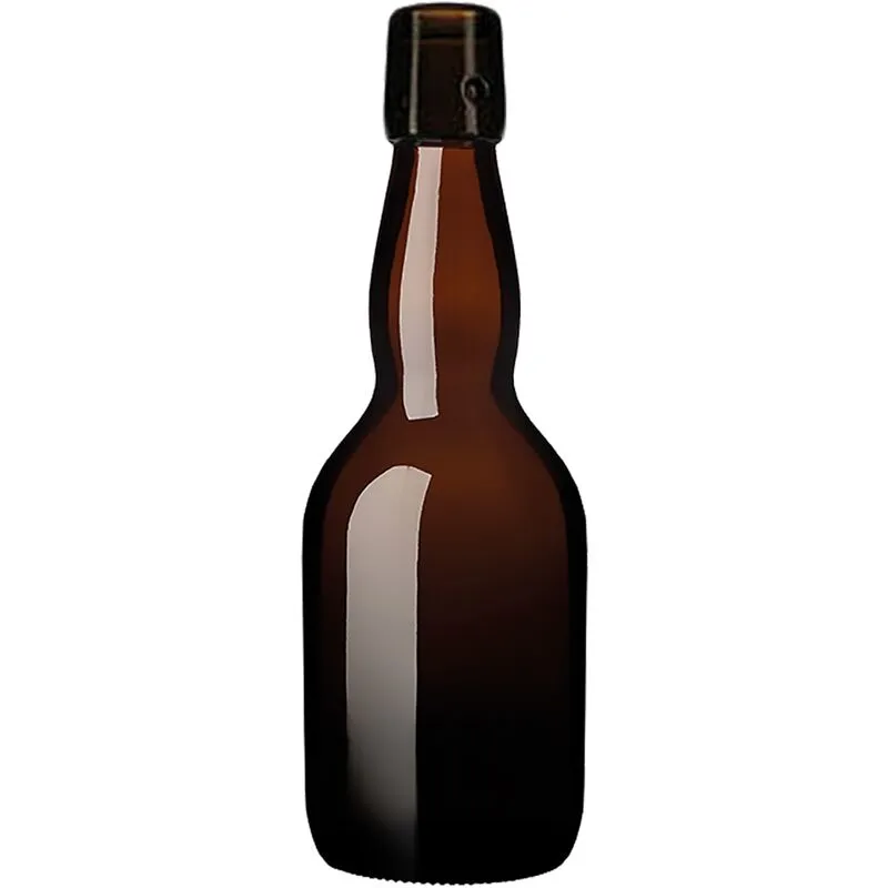 Inferramenta - Bottiglia in vetro tipo Birra Special 500 ml color ambra per alimenti senza tappo