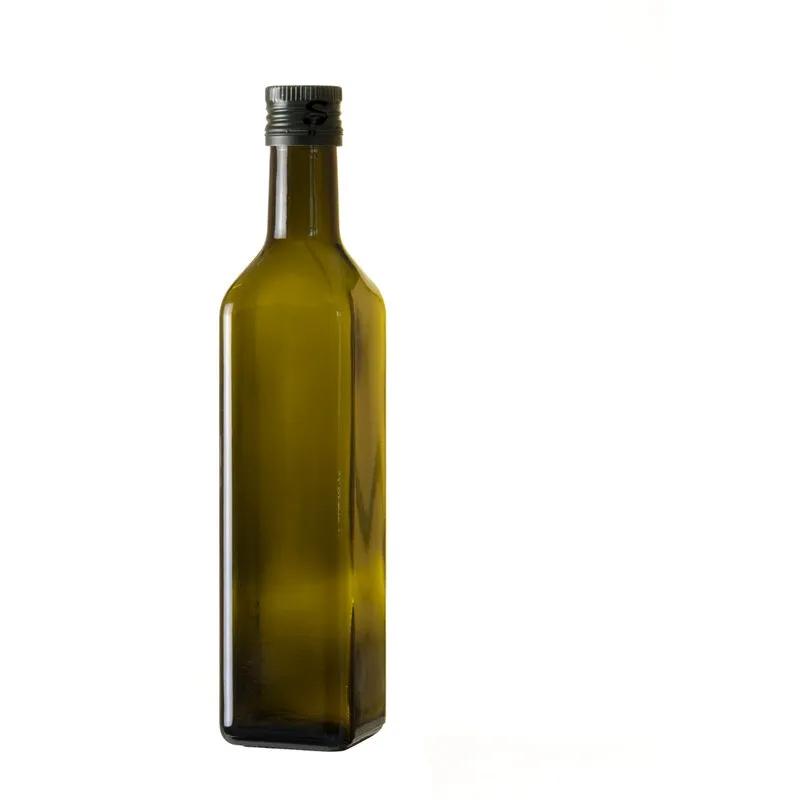  - Bottiglia Marasca 0.5 Lt per olio in vetro con tappo verde o oro