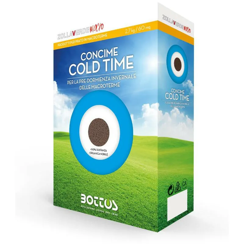 Cold time / 2.7 Kg - Concime 4-3-8 per prato Macroterme - Bottos