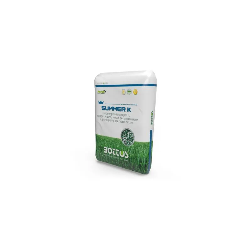 Summer k 10-0-30 Concime fertilizzante prato antistress estivo da 25 kg - Bottos