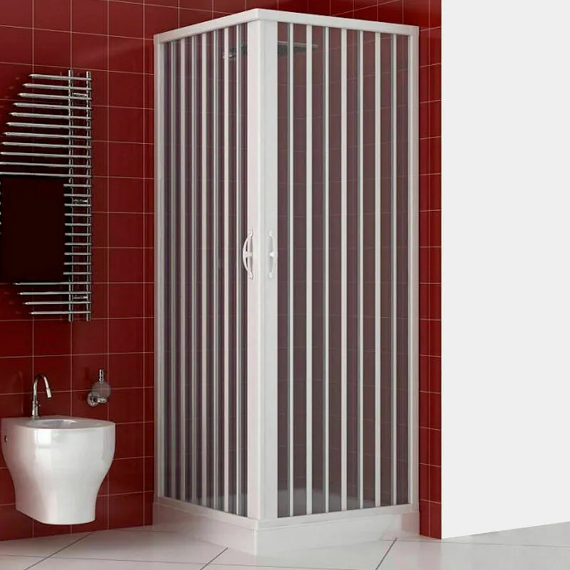 Pinto - Box doccia Luna 70x100cm in pvc apertura soffietto centrale