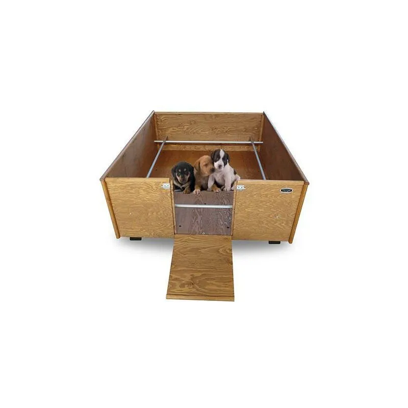 Box Parto in Legno per cani cassa sala per cuccioli MADE IN ITALY Mod. Standard L100 x P120 x 40H