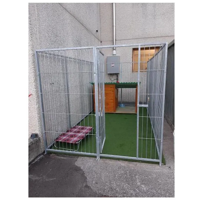 Sider Box - Box per cani in rete da esterno con zincatura a caldo da 400x200x altezza 180 cm