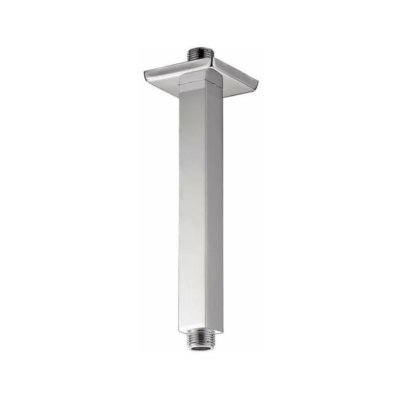 Braccio doccia quadro installazione soffitto 30 cm in colore cromo Damast Idra 12603 Cromo - 30 cm