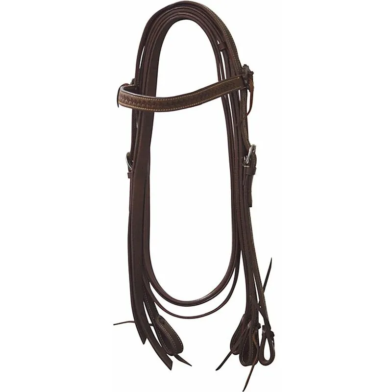 Lakota - Briglia western dritta completa di redini: Full, Marrone