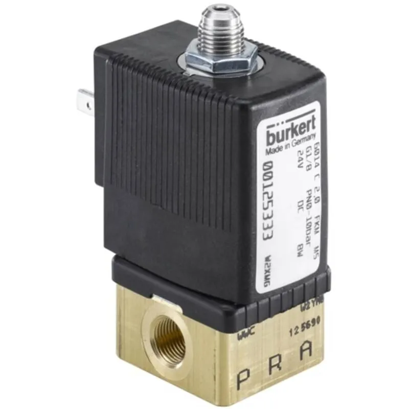 Bürkert - Valvola ad azionamento diretto 125333 6014 24 v/dc Materiale cassa Ottone Materiale sig fkm 1 pz.