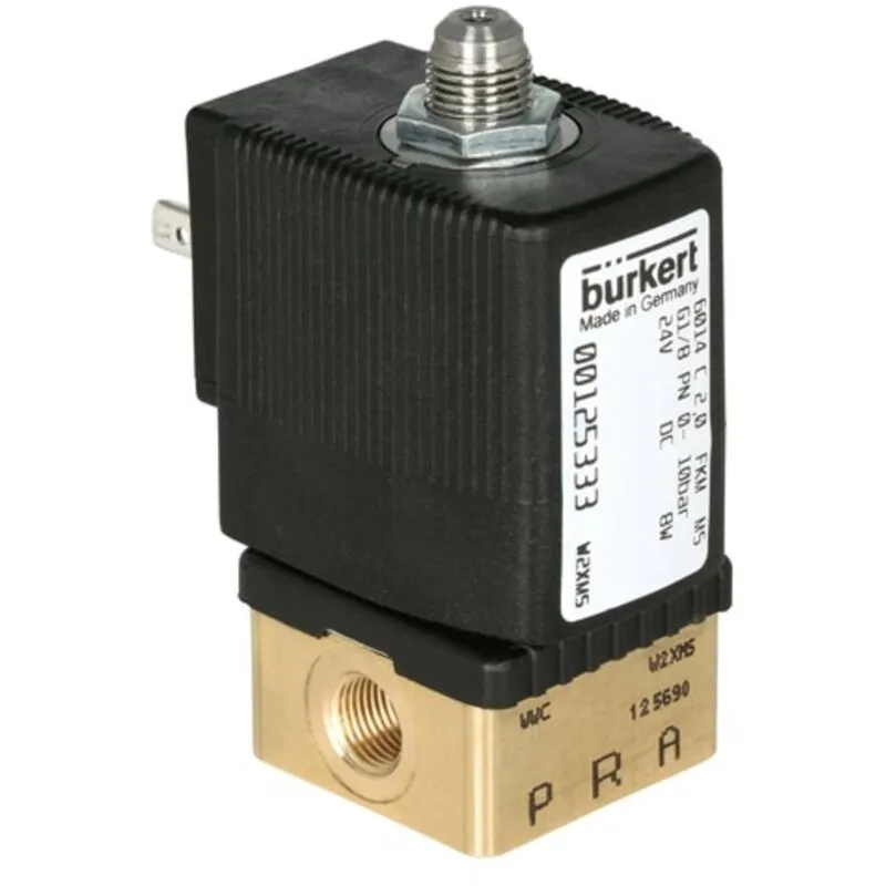 Bürkert - Valvola ad azionamento diretto 125348 6014 24 v/dc Materiale cassa Ottone Materiale sig fkm 1 pz.