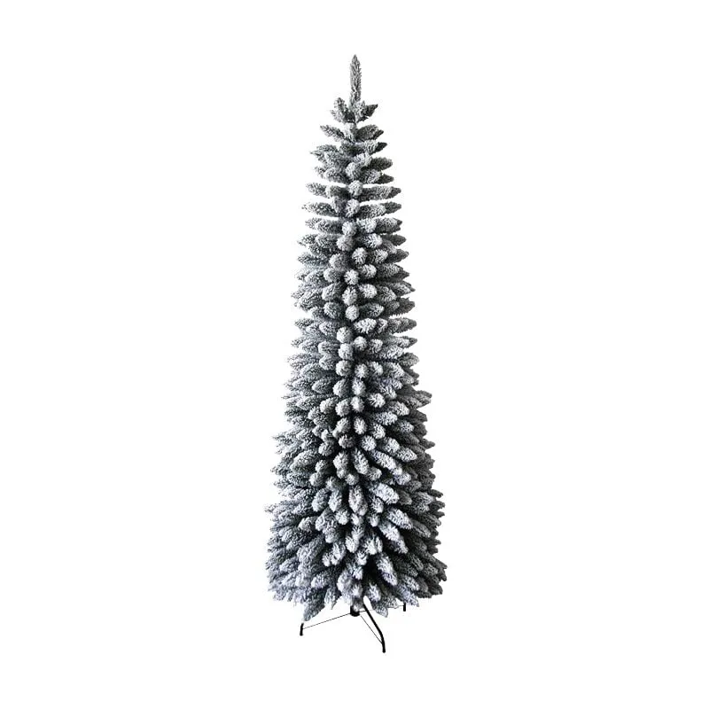 Albero di Natale artificiale cleveland altezza 240 Innevato Fioccatura Lieve in pvc - 