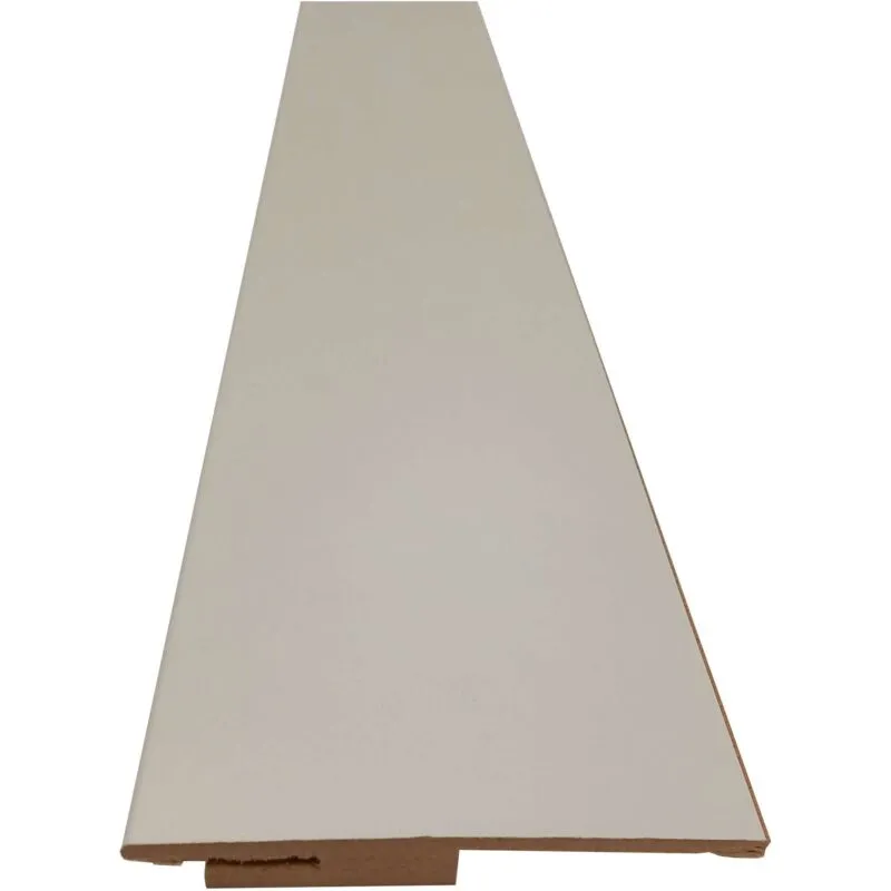  - Battiscopa Bussola Singola Mdf Bianco H.2150 Sp.12