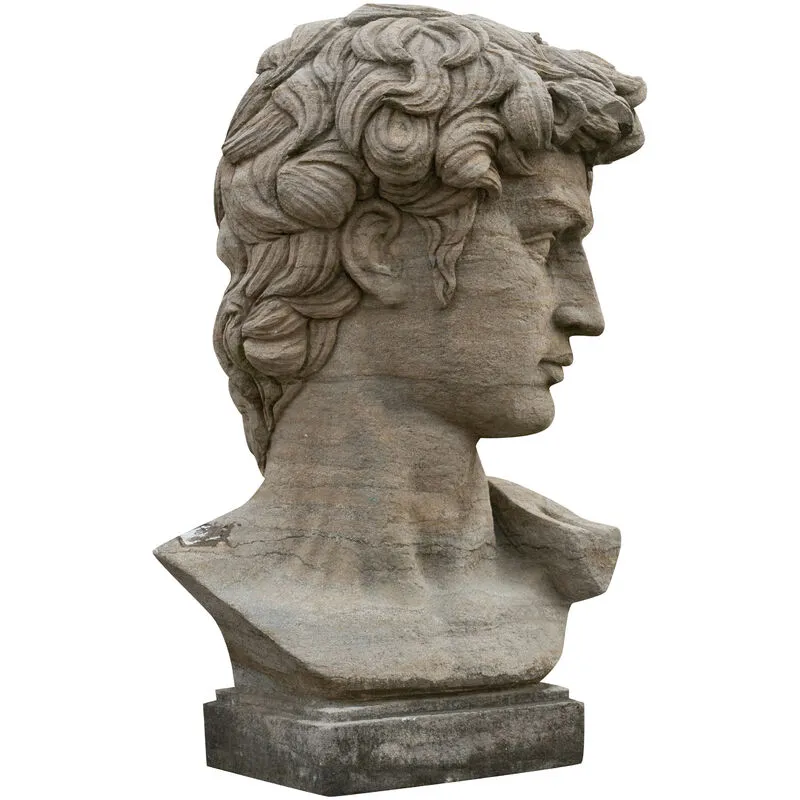 Busto di David in Pietra, L43XPR35xH64 cm