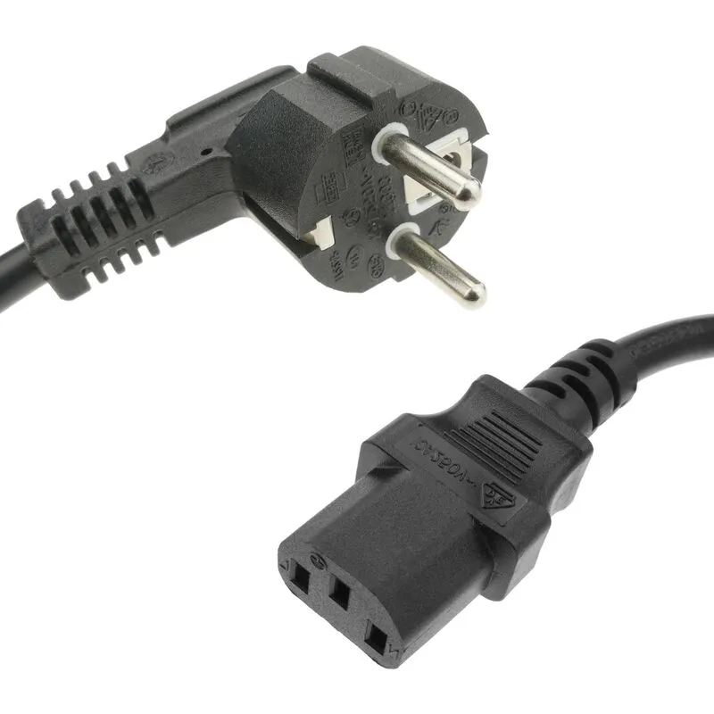 Cablemarkt - Cavo di alimentazione IEC60320 C13-femmina a Schuko-maschio 1,8 m