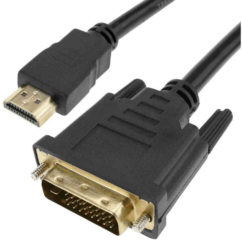 Cablemarkt - Cavo lungo 1 m con connessione da hdmi-a maschio a dvi-d maschio in nero