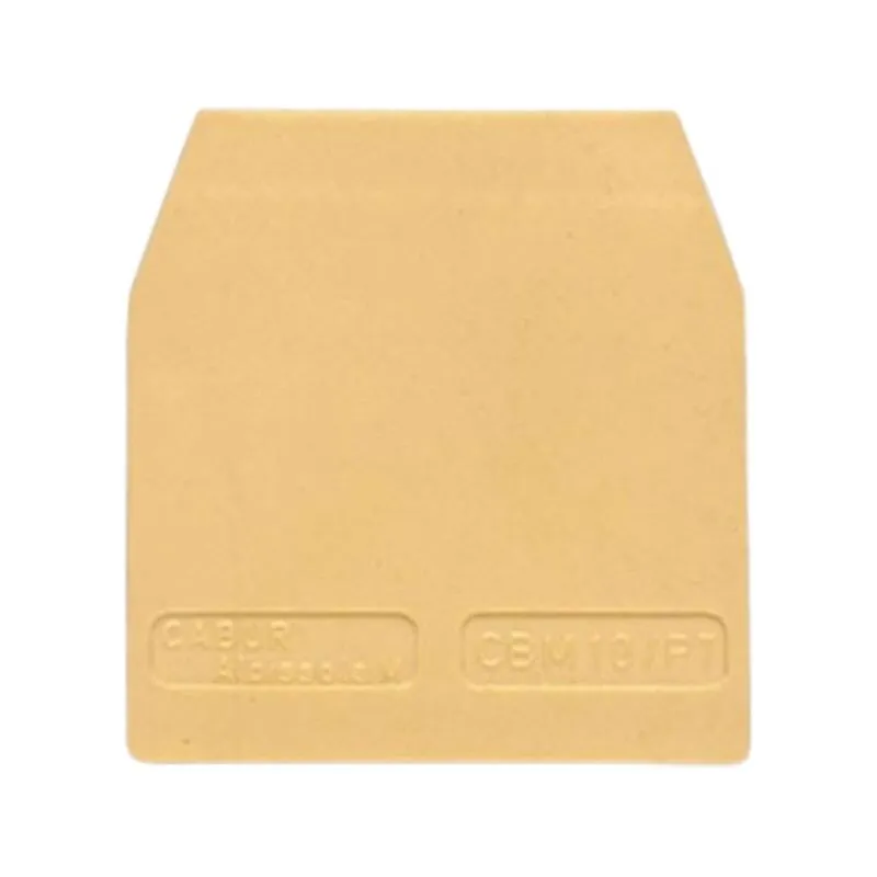 Cabur - Piastrina terminale per morsetto da 10mmq Beige CB431