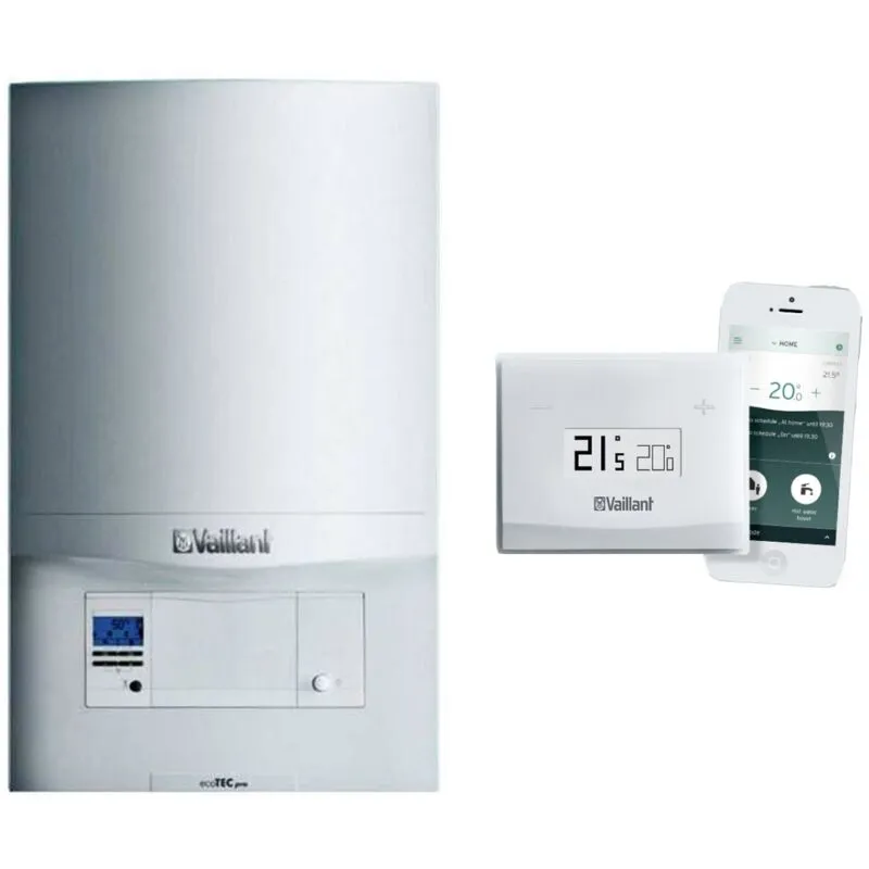 caldaia a gas vaillant a condensazione ecotec pro vmw 236/5-3+ con vsmart wi-fi 0020256400 metano o gpl completo di kit scarico fumi