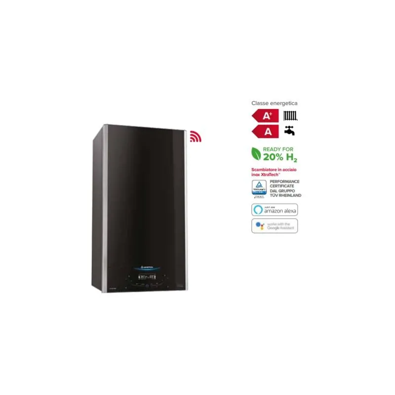 caldaia a condensazione ariston alteas one+ net 30 kw wi-fi integrato metano/gpl completa di kit scarico fumi 3301772