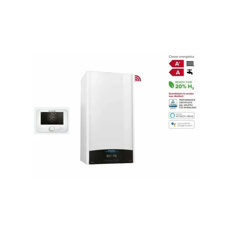 Ariston Group - Caldaia a Condensazione Ariston genus one+ net 30 kW Low NOx Wi-Fi Metano/Gpl con Sensys di Serie Completa di Kit Scarico Fumi