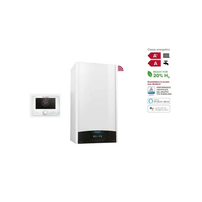 Ariston Group - Caldaia a Condensazione Ariston genus one+ net 35 kW Low NOx Wi-Fi Metano/Gpl con Sensys di Serie Completa di Kit Scarico Fumi