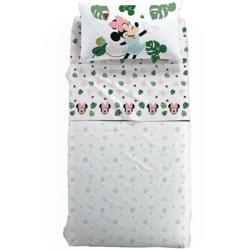 Completo Lenzuola Letto Singolo Minnie Garden Caleffi - Multicolor