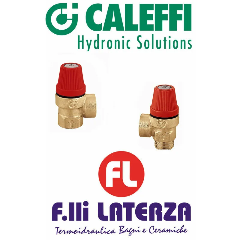 Valvola di sicurezza 3 bar 6 bar 8 bar 311460-f-f-6-bar - Caleffi