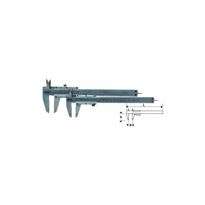 Maurer - calibro acciaio inox 1/20 mm. 150/235 (17957)