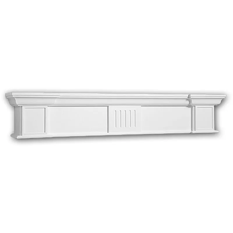 Profhome Decor - Caminetto decorativo 164004 Profhome elemento decorativo design classico senza tempo bianco - bianco