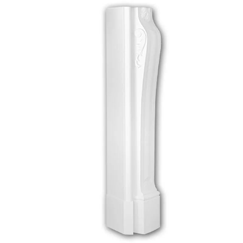 Profhome Decor - Caminetto decorativo 164003 Profhome elemento decorativo design classico senza tempo bianco - bianco